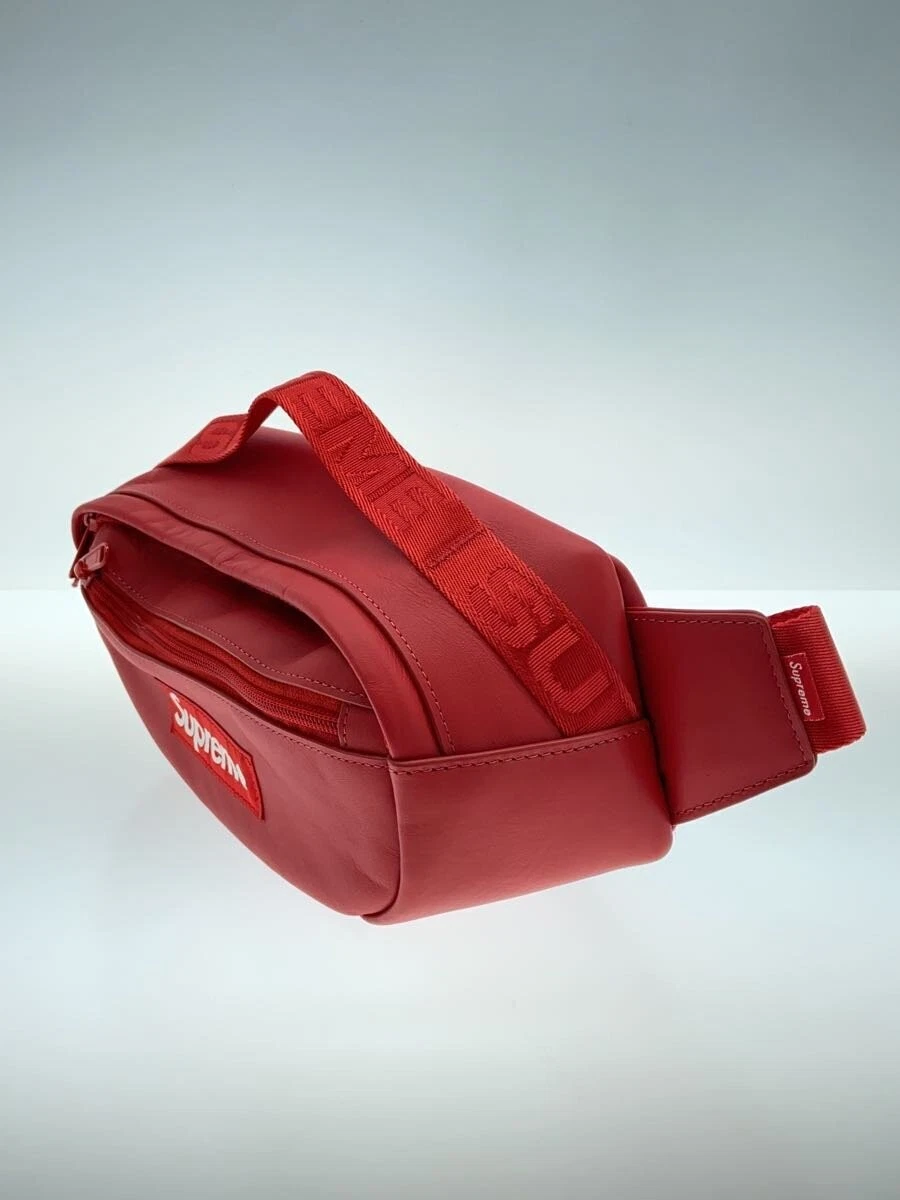 Sac taille suprême/cuir/rouge