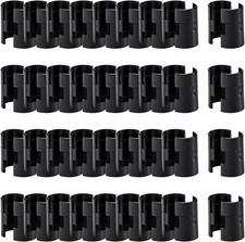 72 Pcs Wire Shelf Clips for 1" Post - 36 Pairs of Wire Rack Lock Clip Replacemen