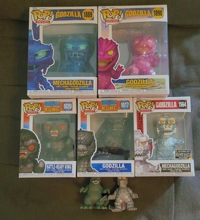 Funko Pop Godzilla Lot Of 7 Figures