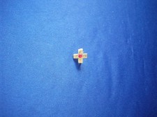 Deutsches Rotes Kreuz Anstecker in Gold Durchmesser 12 mm