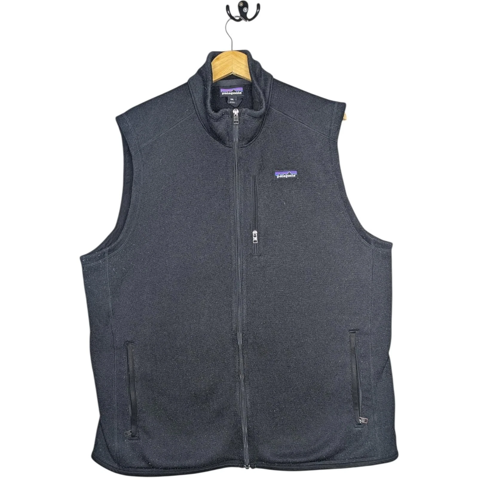 Patagonia Fleece Better Sweater Vest Zip Up Black Gorpcore Outdoor Mens XXL