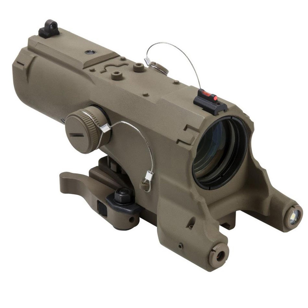 Оптический прицел NcSTAR Vism 4x34 ECO MOD2 Коричневый с синей оптической сеткой Зеленый лазер 46090₽