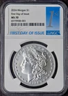 2024 Morgan Silver Dollar - NGC MS70 First Day of Issue 1st Label - ✪COINGIANTS✪