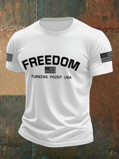 Turning Point USA Flag Printed Two-Sleeve Print In All Sizes From S-3XL T-Shirt