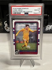 2016-17 Panini Donruss - Production Line Lionel Messi #10 Canvas /49