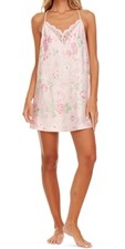 Flora by Flora Nikrooz Women's Cindy Floral Satin Chemise - Pink, Large, 54