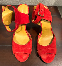 Nine West Red Strappy Heels- 7