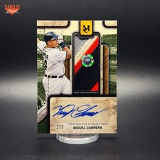 Miguel Cabrera 2025 Topps Museum MLB Authenticated Relic Auto /5 Ruby Tigers