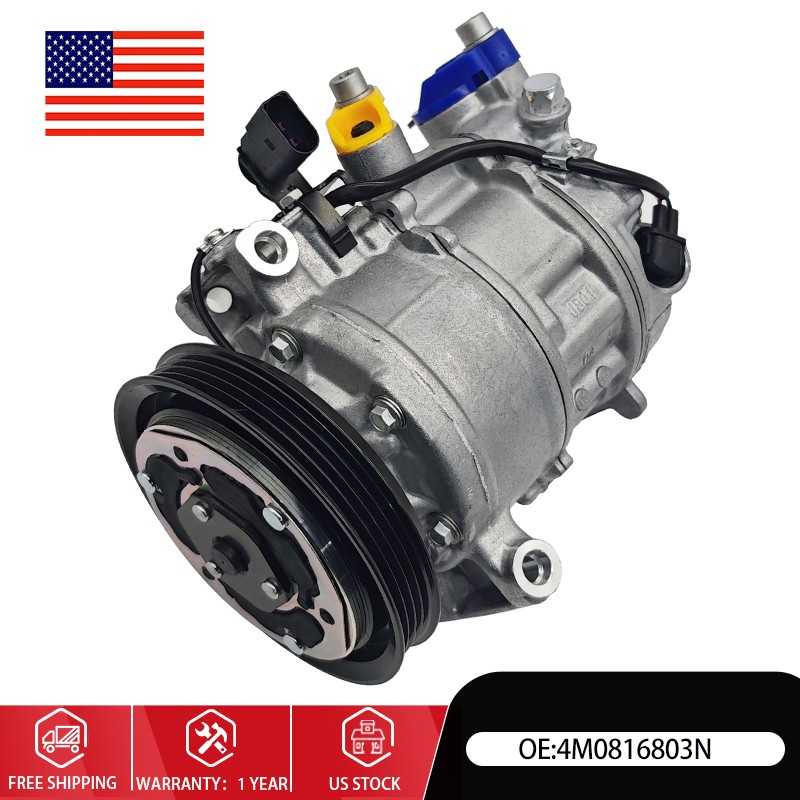 For 2017-2023 Bentley Bentayga W12 6.0L NEW A/C Compressor US 4M0816803N