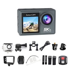 WiFi -Shake Action Camera 5K 30FPS Dual Screen 170 Wide Angle 30M Sport4521