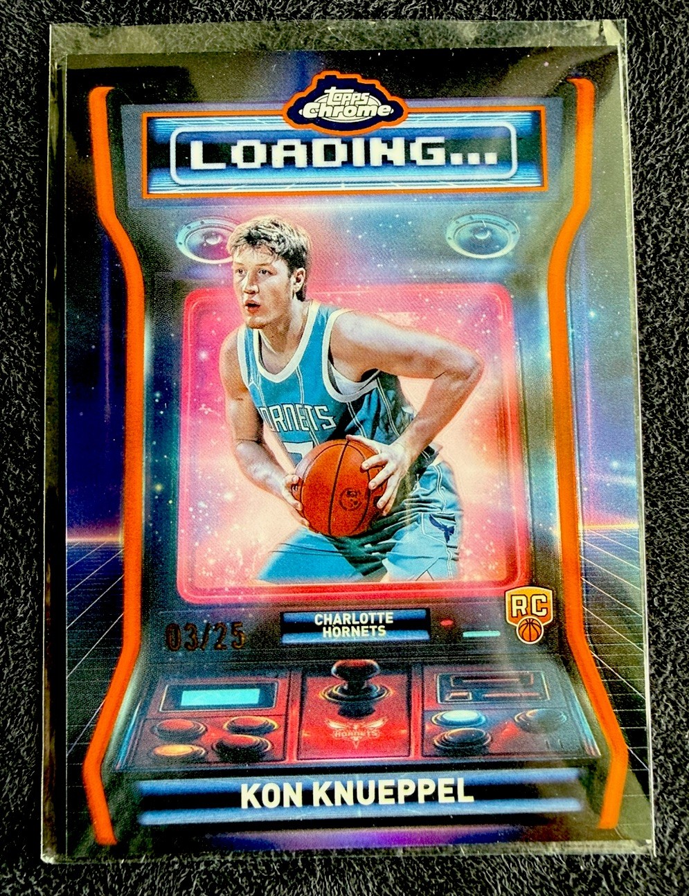 2025-26 Topps Chrome Kon Knueppel RC Rookie Loading Orange Refractor /25 #LD-13