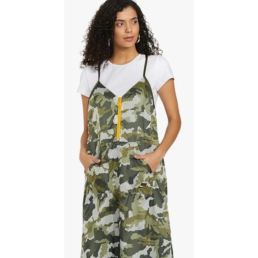 NIKE Mujer Ropa Deportiva Camuflada Tejido Calle Túnica Vestido Oliva 932367-072 Mediano NUEVO Foto 2 de 4