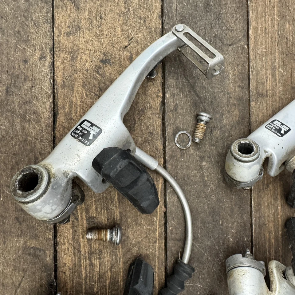 Shimano Deore BR-M600 Parallel V-Brake Set Front Rear Japan Silver MTB Vintage - Image 2 of 4