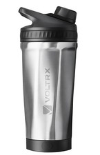 VOLTRX ChillMix Shaker Bottle Insulated Stainless Steel -USB C Rechargeable 17oz