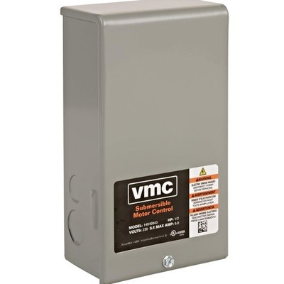 RLCB10-230 1-HP 230-Volt VMC Control Box for Submersible Well Pump, Grey, 640191
