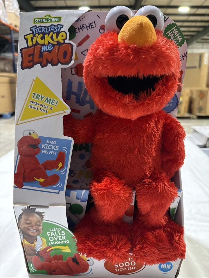 Sesame Street 2021 - Tickliest Tickle Me Elmo - Nuevo en caja - Moving Elmo Foto 2 de 4