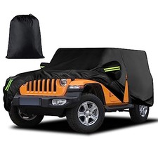 Waterproof Car Cover for Jeep Wrangler 2 Door Custom Fit Jeep Wrangler 2 Door