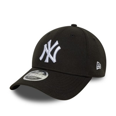 NEW ERA NEW YORK YANKEES BASEBALL CAP.9FORTY M CROWN BLACK STRAPBACK MLB HAT S26