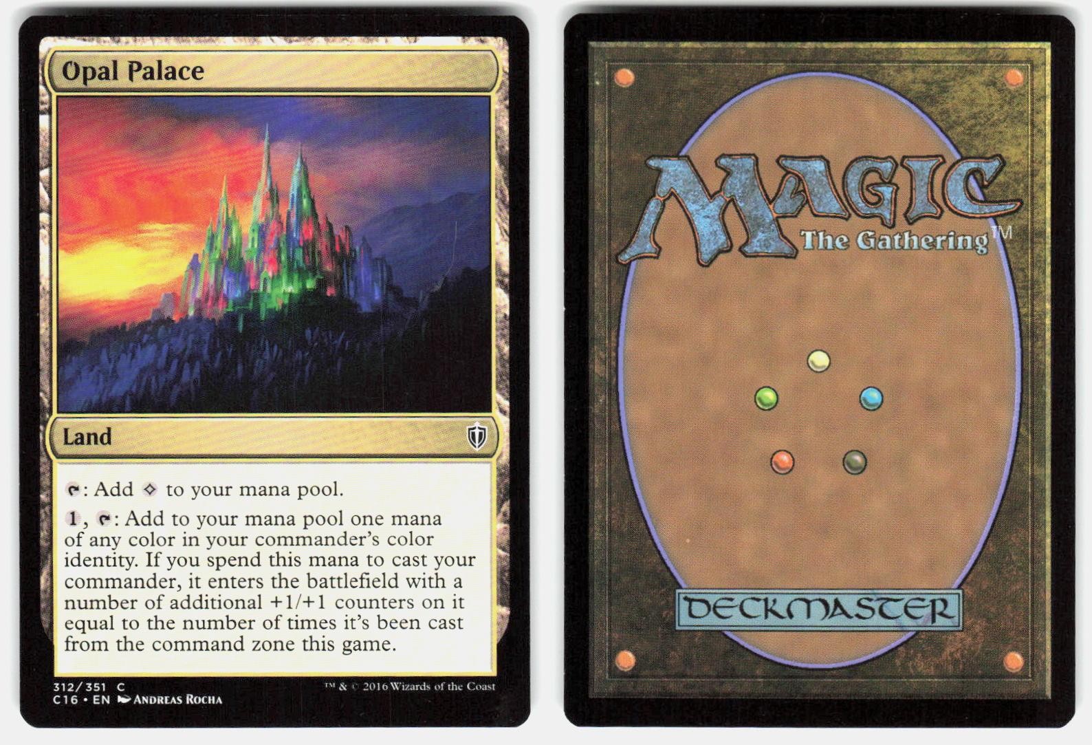 Opal Palace 312 Common Commander 2016 Magic: The Gathering Lightly Played