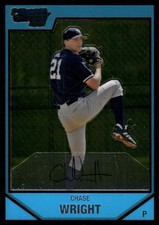 2007 Bowman Chrome #BC36 Chase Wright Prospects SuperFractors #/1