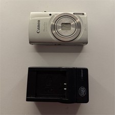 Canon PowerShot ELPH 180 Silver 8x Optical Zoom Point & Shoot Camera w/ Charger