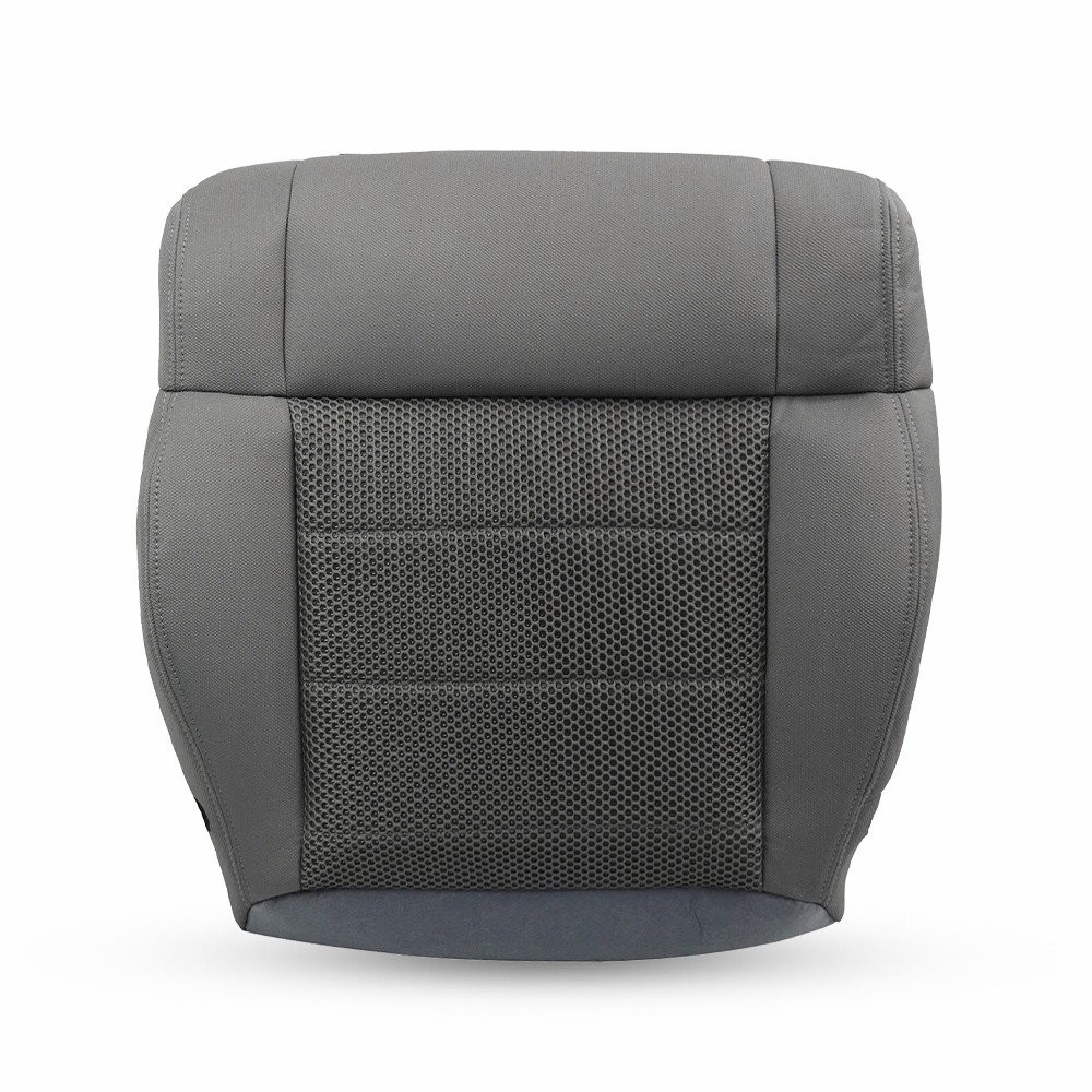 Front Left Driver Bottom Cloth Seat Cover For 2007-10 Jeep Wrangler Sahara Gray thumbnail 3