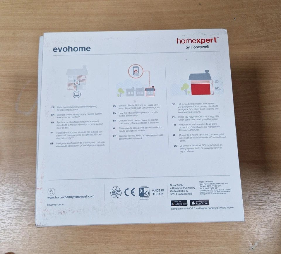 Honeywell Evohome Gateway Starter Pack THR992GRT Smart Heating Kit - Image 3 of 4