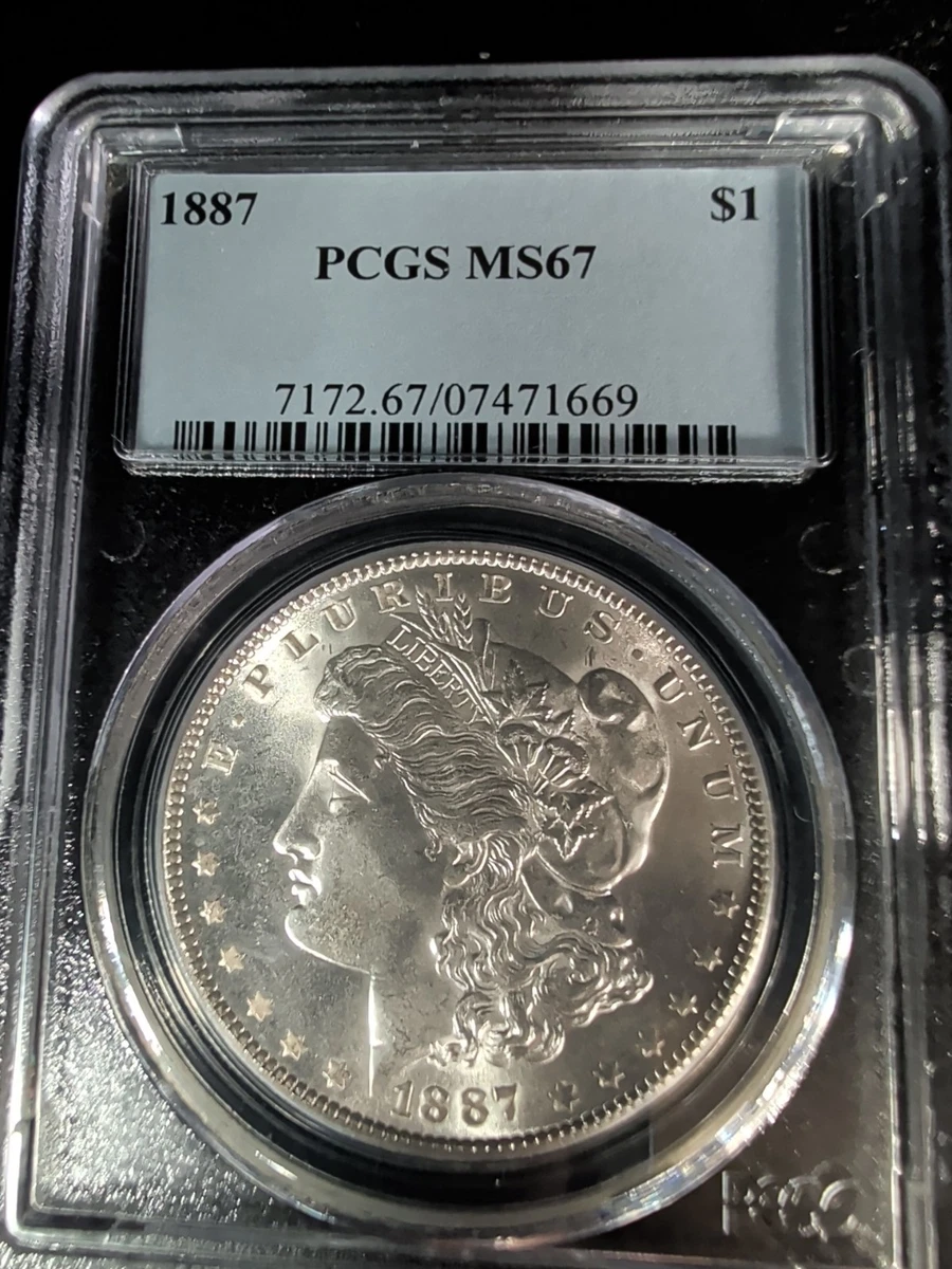 MS 67 Graded 1887 Year Morgan US Dollars (1878-1921) for sale | eBay