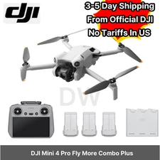 DJI Mini 4 Pro Fly More Combo Plus Drone +RC2 + 3Batteries Plus-No Tariffs In US