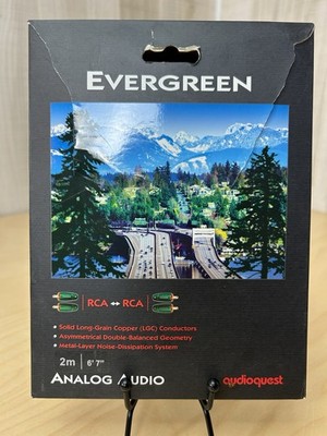 AudioQuest Evergreen 2M, 6 feet 6 inches RCA  to RCA  VGC
