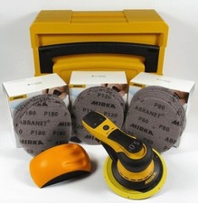 Mirka Deros 5650CV Dans Boîtier Avec 150 Disques Abrasifs Abranet & Bloc de Main