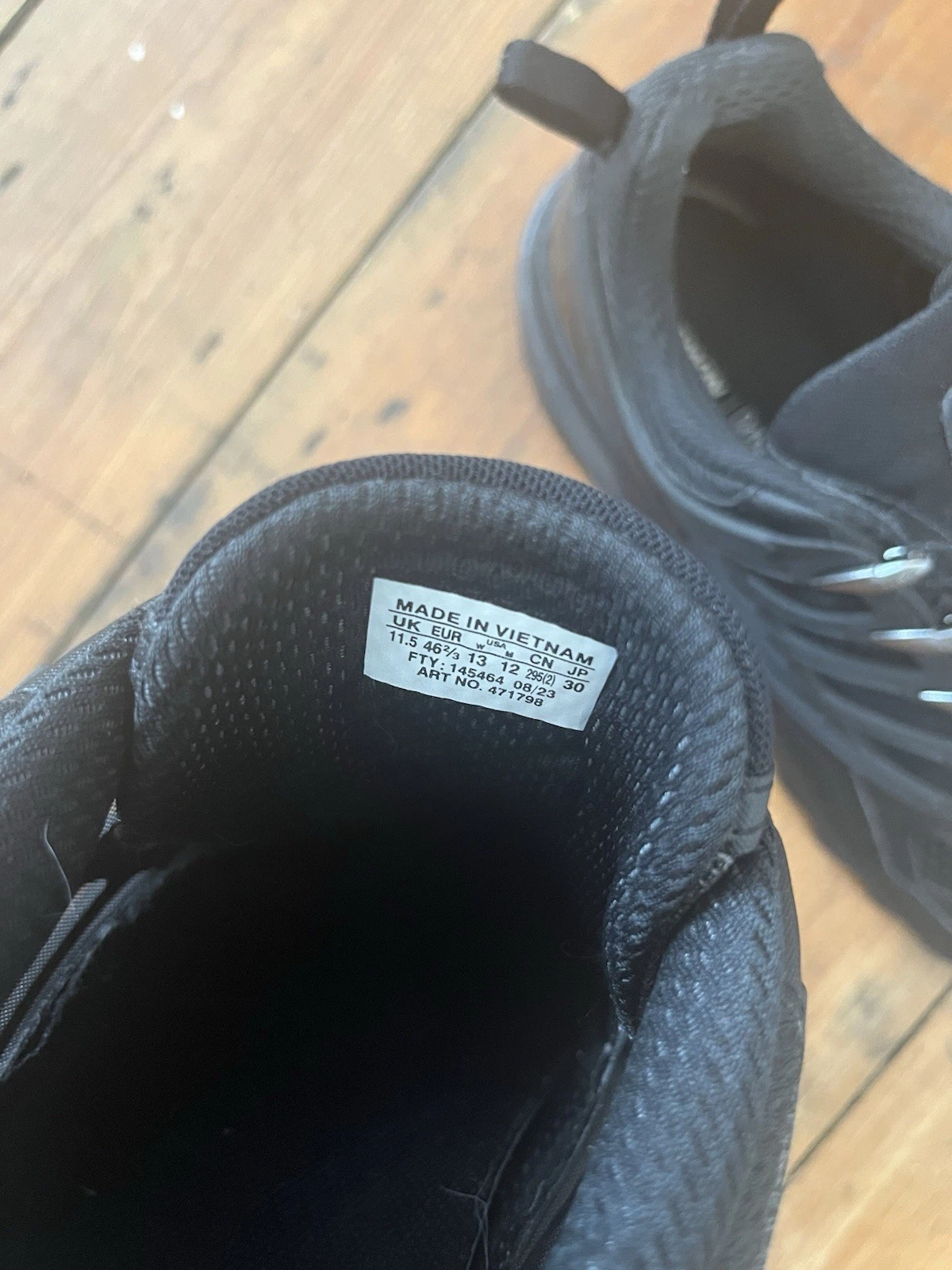 SALOMON ACS Pro Advanced nero e asfalto (UK 11.5 EU 46 2 3)