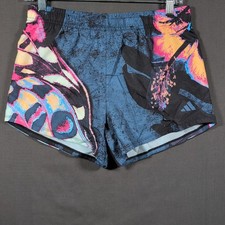 adidas Elastic Waistband Printed Woven Pacer Shorts Girls XL 16 Tropical Lined