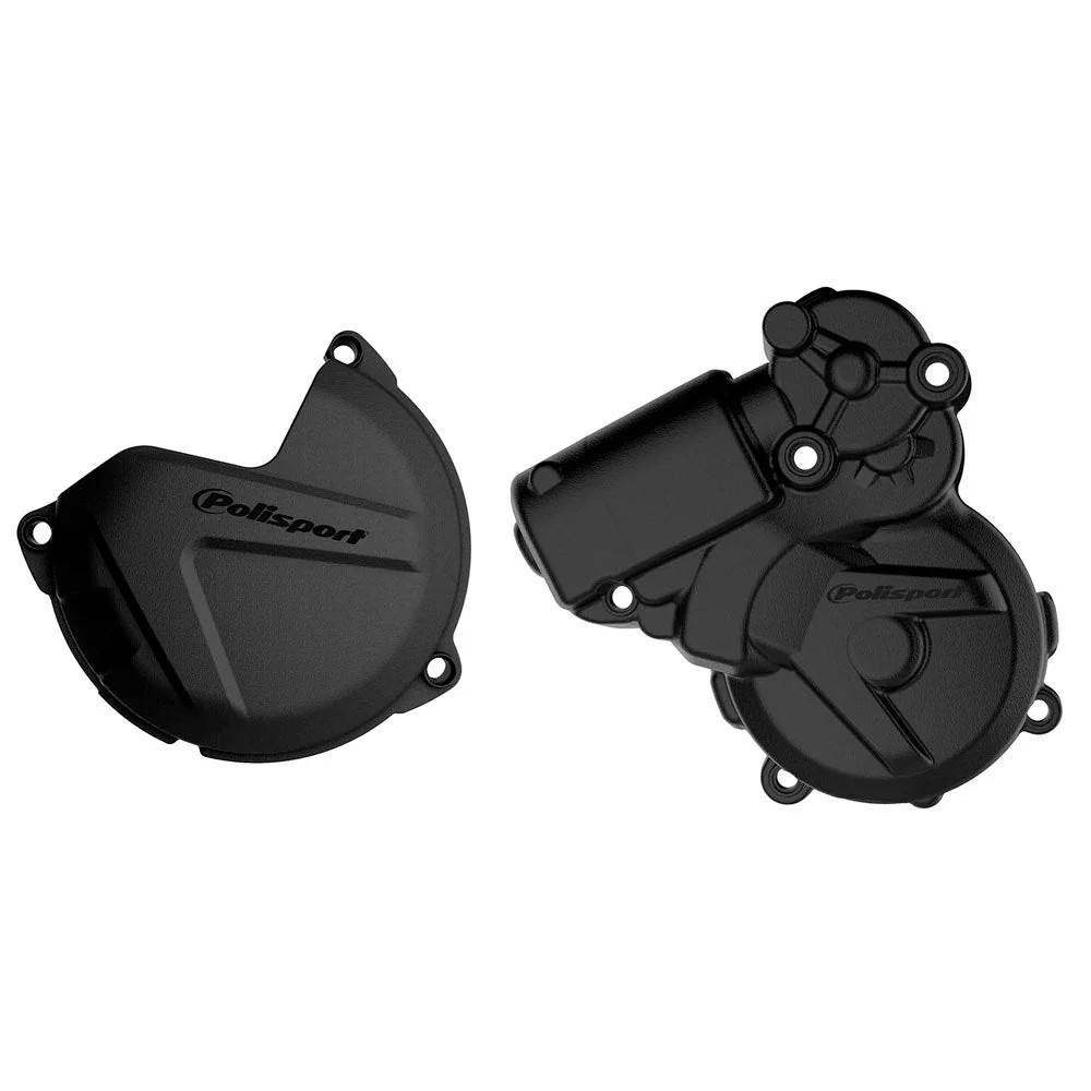 Polisport Clutch & Ignition Cover Protector KTM EXC250/300 13-16 Black - Image 2