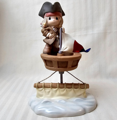 Precious Moments Disney I d Be Sunk Without You Pirate Captain Jack Sparrow EUC