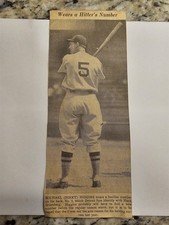 Pinky Higgins Tigers Debut Baseball 1939 Picture