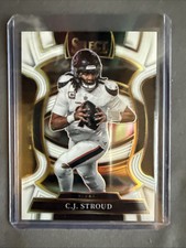2025 Panini Select CJ Stroud #34 Concourse White Prizm /35 Texans