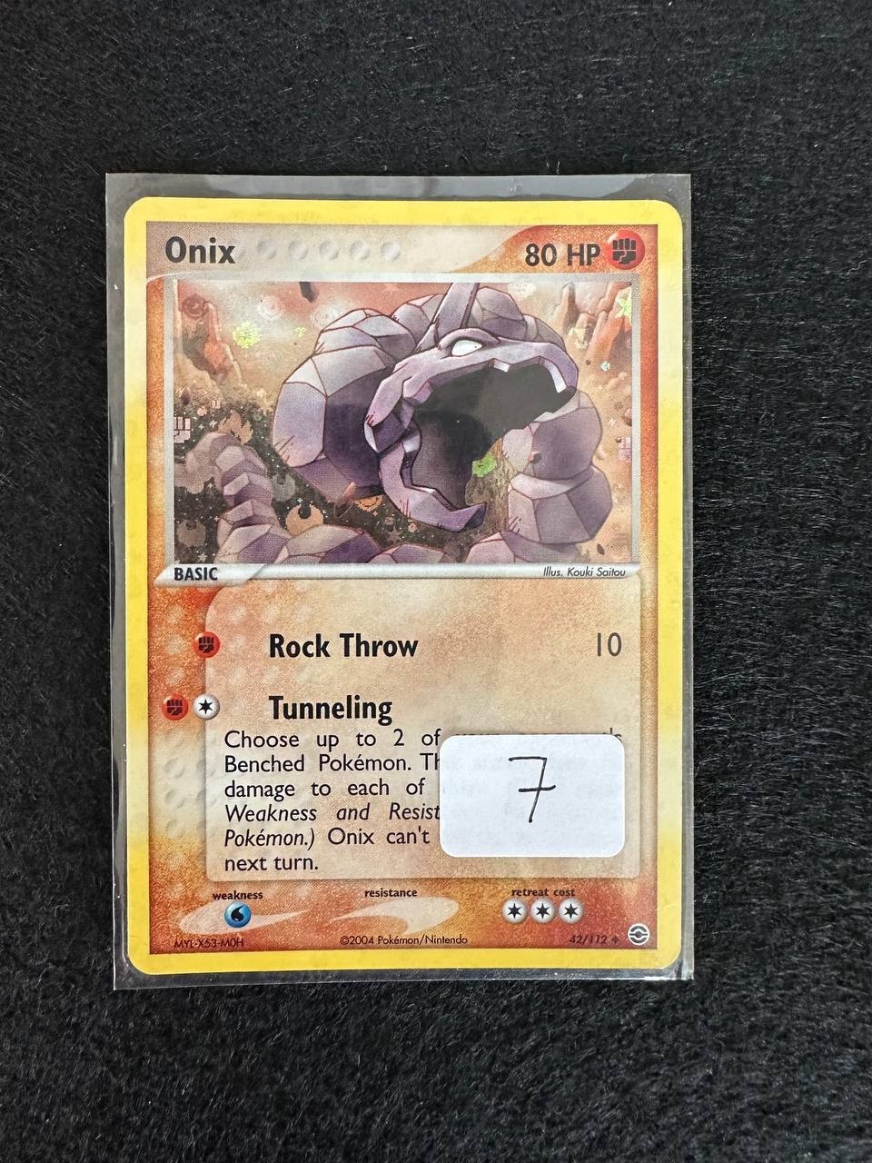 ONIX 42/112 FIRE RED& LEAF GREEN FIRE GREEN LEAF CARD CARD POKEMON ENG