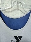 Vintage Blue & Gray YMCA Revrsible Basketball Jersey  Sz YL — photo 8
