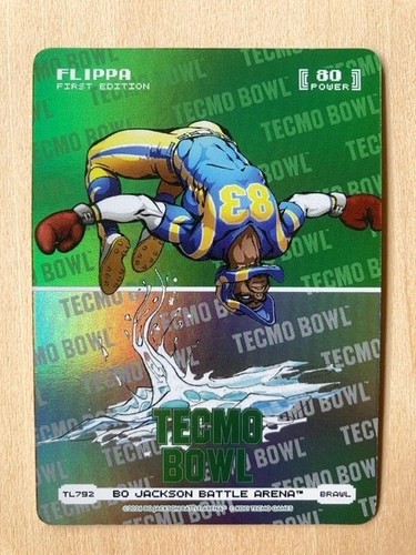 2026 Bo Jackson Battle Arena Flippa Brawl Tecmo Bowl Logofoil #TL792
