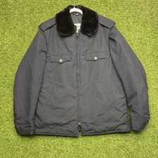 Giacca polizia Blauer vintage uomo 44L abbigliamento da lavoro gilet e cappotto made in USA zip