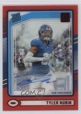 2024 Panini Clearly Donruss Rated Rookie Red 92/149 Tyler Nubin #96 Auto 16wc