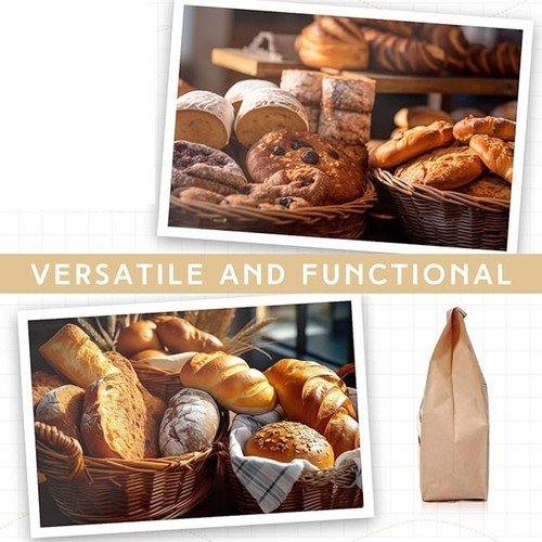 Aufbewahrungstasche für Gebackenes Brot, Brotbeutel Aus Papier, Brotverpack8433 - Afbeelding 2 van 6
