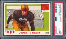 1955 Topps All-American #53 JOHN F. Jack GREEN Army Black Knights ~ PSA 6