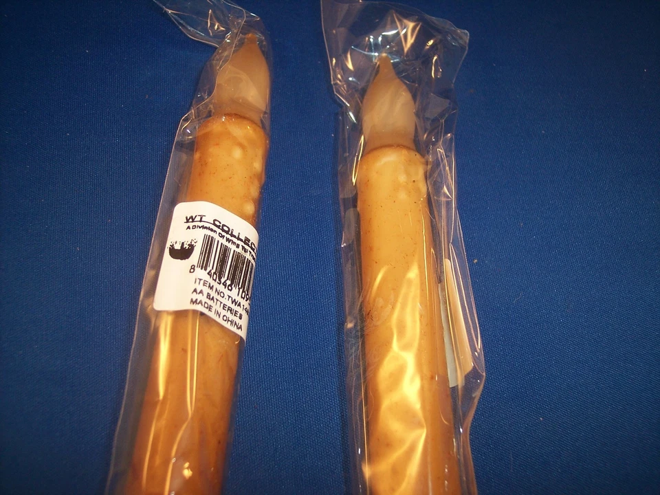 Dos velas cónicas LED Primitive Star a batería Foto 2 de 2