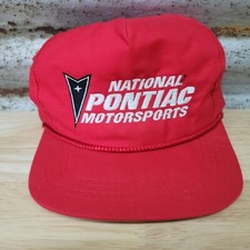 VTG Pontiac National Motorsports Red Snapback Hat Cap Racing NASCAR