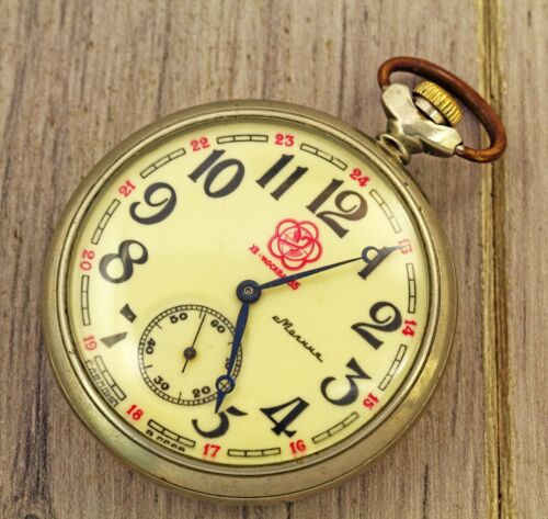 Molnija 12th World Festival of Youth and Students USSR pocket watch frigate - Picture 5 of 7