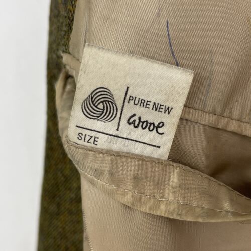 Chaqueta Daks Tweed Para Hombres 40R Verde Donegal Mancha Norfolk Caza Deportes Blazer - Imagen 22 de 24