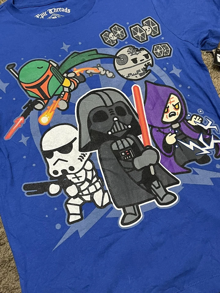 Camiseta Epic Threads Niños Star Wars Imperio Villano Dibujos Animados Gráfico Talla Mediana Foto 2 de 4
