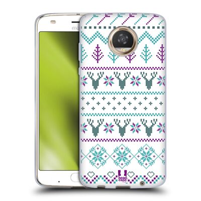 HEAD CASE DESIGNS FAIR ISLE WINTER PRINTS SOFT GEL CASE FOR MOTOROLA PHONES